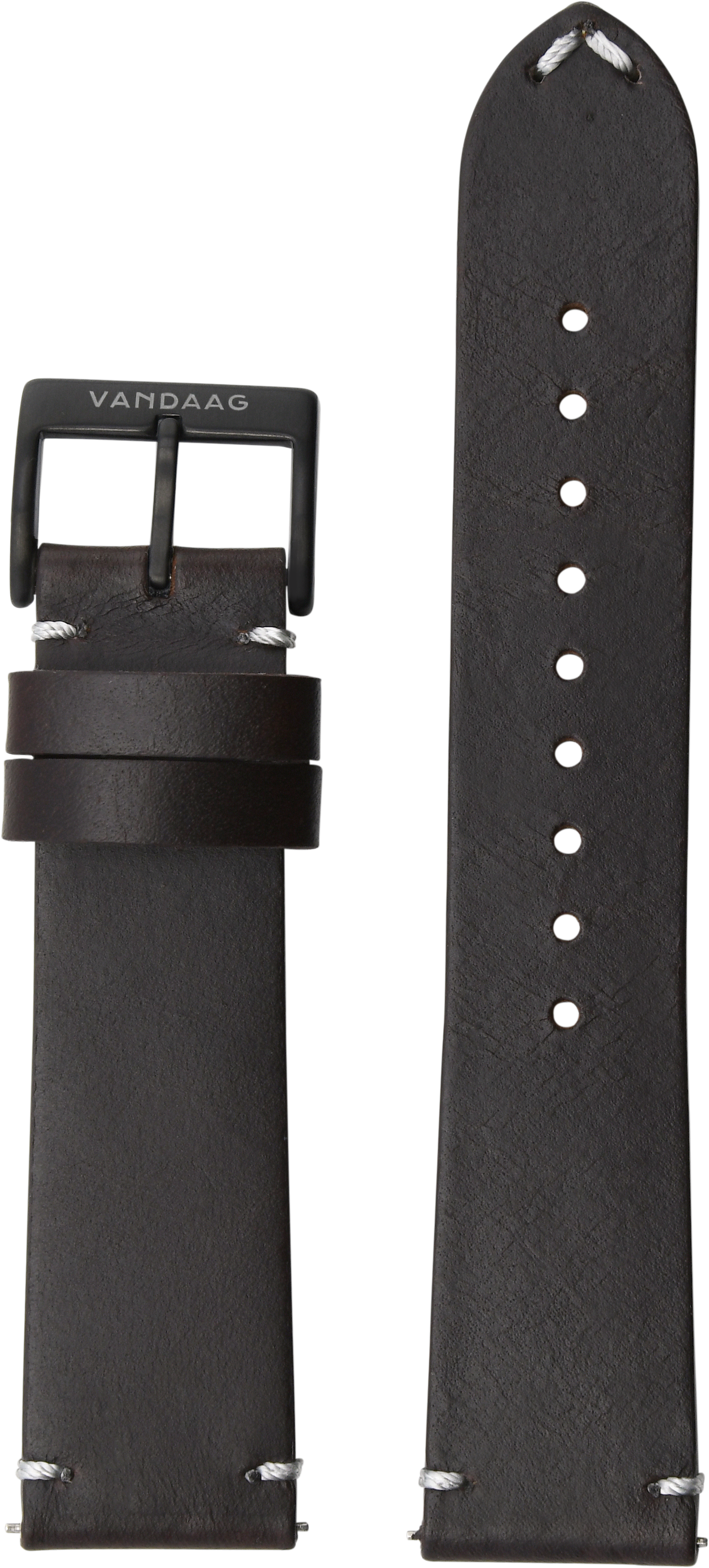 Horween-leather strap, dark brown
