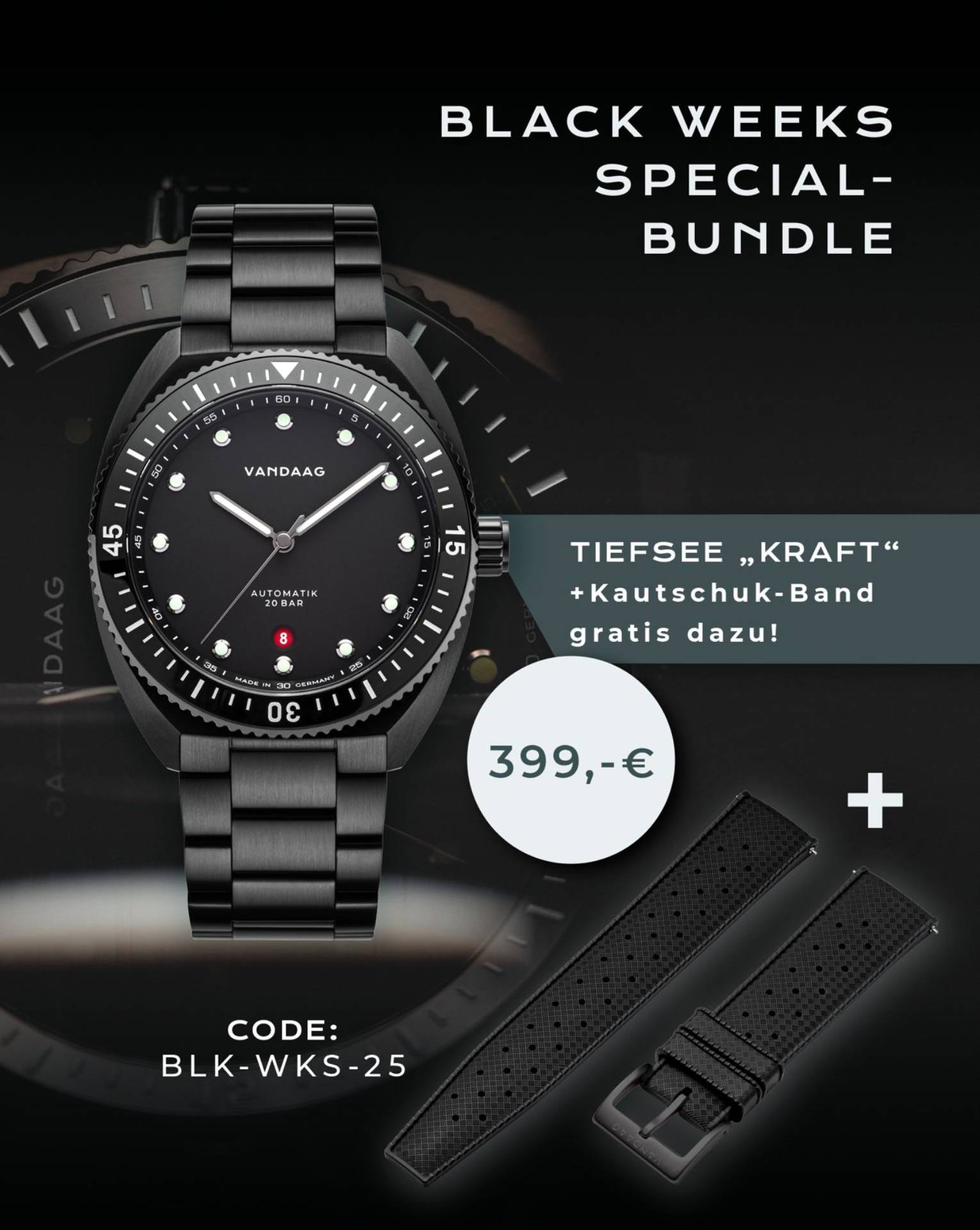 Black Weeks Sonderedition mit Kautschuk schwarz