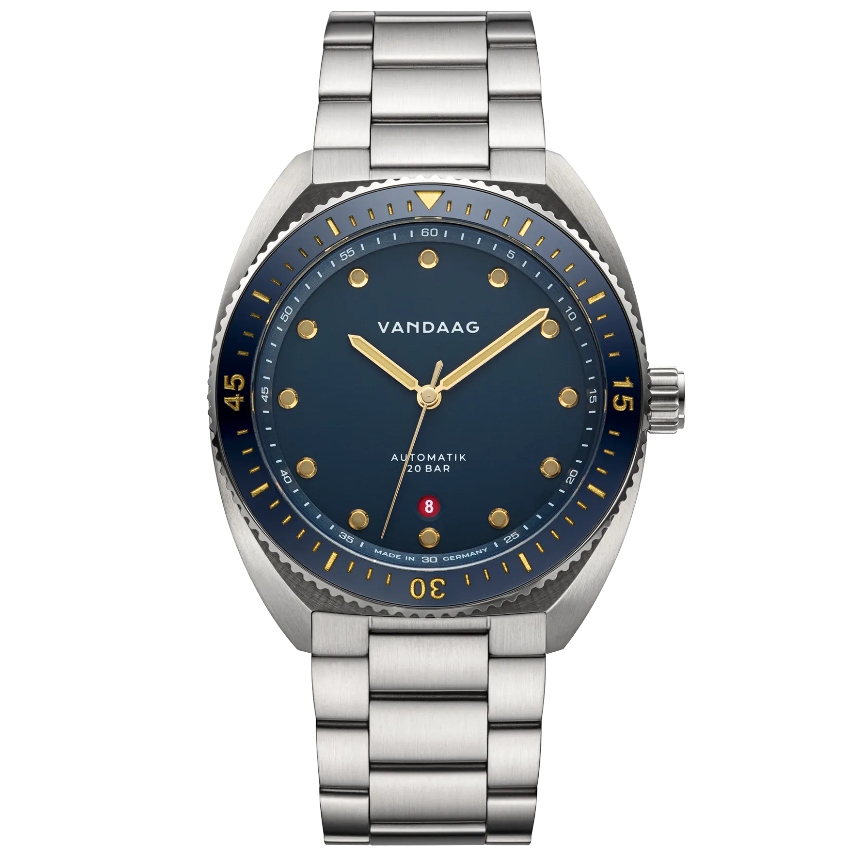 Tiefsee Automatik - Gold-Ruhe - massives Stahlband Tiefsee Automatik - Gold-Ruhe - massives Stahlband
